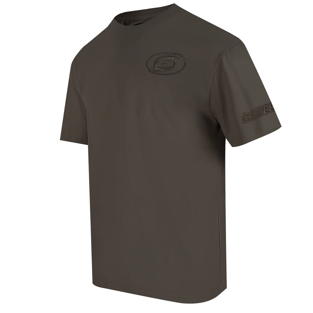 NHL CAROLINA HURRICANES NEUTRAL MEN'S DROP SHOULDER TEE (DARK TAUPE) - Image 2