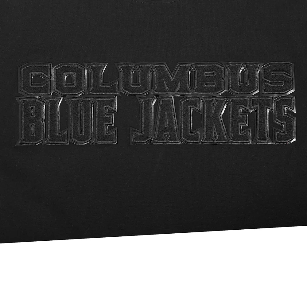 NHL COLUMBUS BLUE JACKETS TRIPLE BLACK MEN'S SJ TEE (TRIPLE BLACK) - Image 7