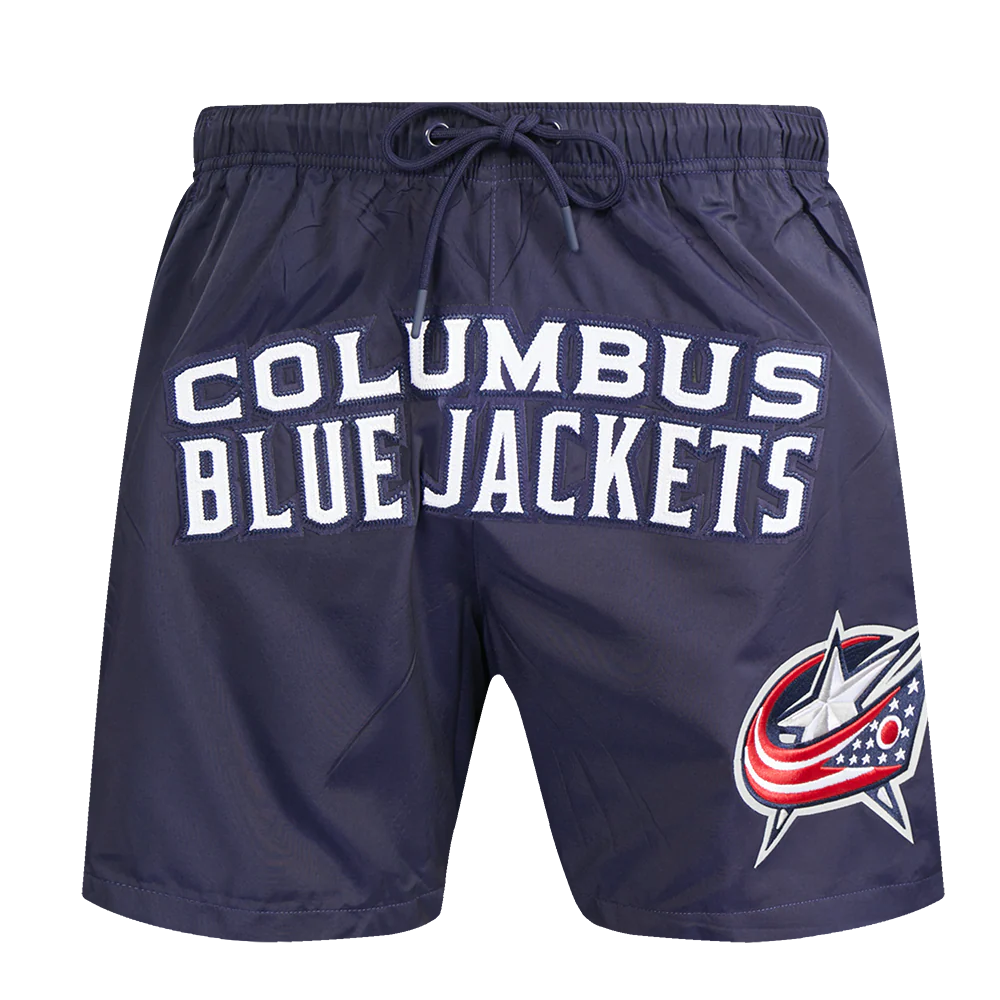 NHL COLUMBUS BLUE JACKETS CLASSIC WOVEN MEN'S SHORT (MIDNIGHT NAVY) - Image 2