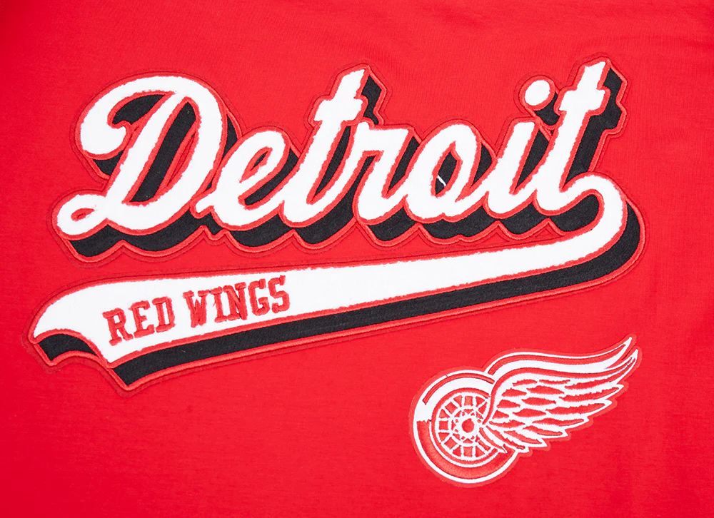 NHL DETROIT RED WINGS SCRIPT TAIL MEN'S TEE (RED) - Image 5