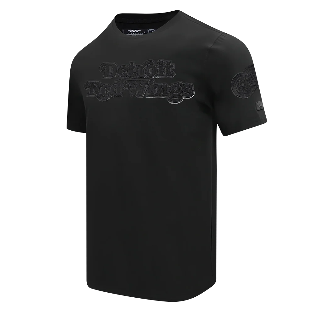 NHL DETROIT RED WINGS TRIPLE BLACK MEN'S SJ TEE (TRIPLE BLACK) - Image 2