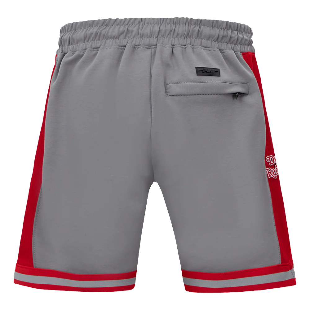 NHL DETROIT RED WINGS SCRIPT TAIL MEN'S DOUBLE KNIT 2.0 SHORT (GRAY/RED) - Image 4