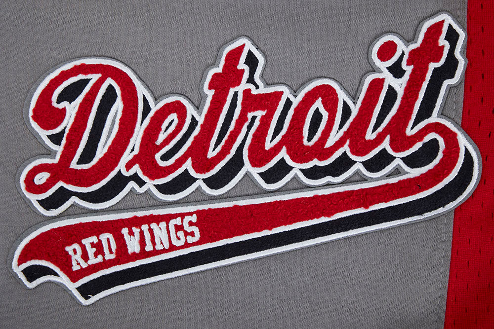 NHL DETROIT RED WINGS SCRIPT TAIL MEN'S DOUBLE KNIT 2.0 SHORT (GRAY/RED) - Image 8