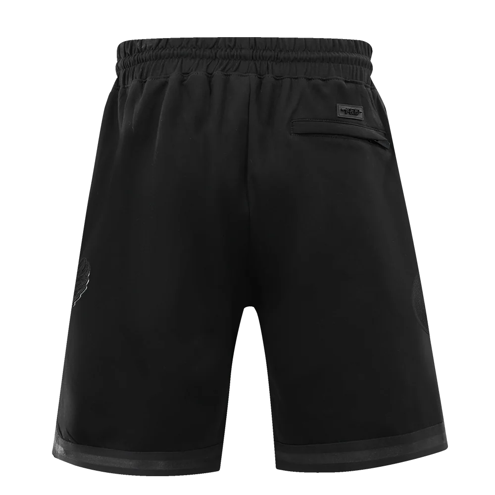 NHL DETROIT RED WINGS TRIPLE BLACK MEN'S DK SHORT (TRIPLE BLACK) - Image 3