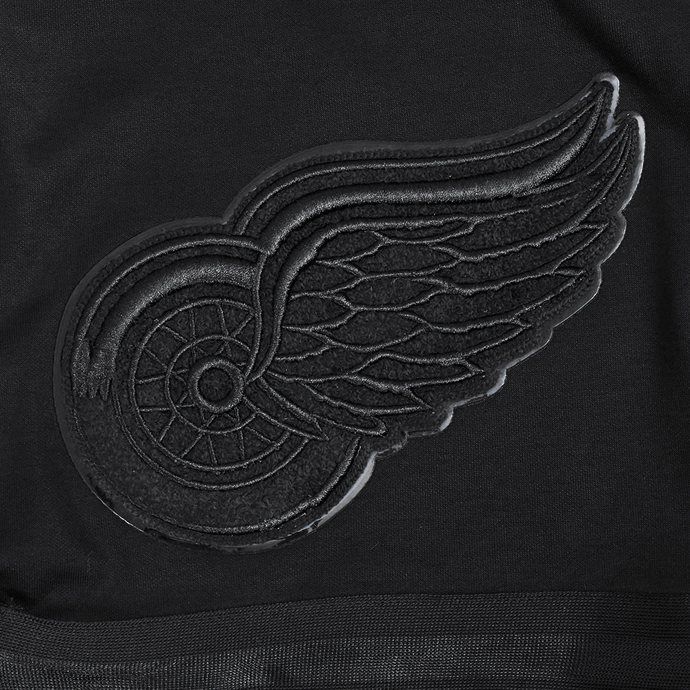 NHL DETROIT RED WINGS TRIPLE BLACK MEN'S DK SHORT (TRIPLE BLACK) - Image 7