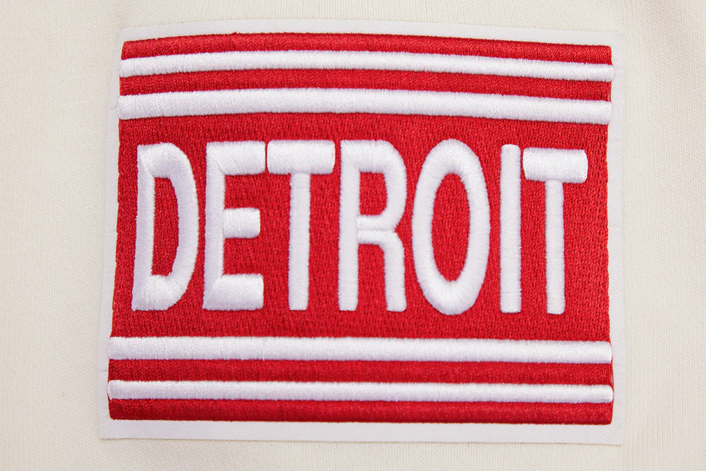 NHL DETROIT RED WINGS RETRO CLASSIC MEN'S PULLOVER HOODIE (EGGSHELL/ RED) - Image 15