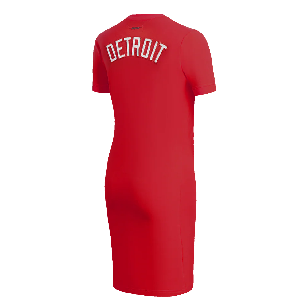 NHL DETROIT RED WINGS CLASSIC WOMEN'S BODYCON DRESS (RED) - Image 4
