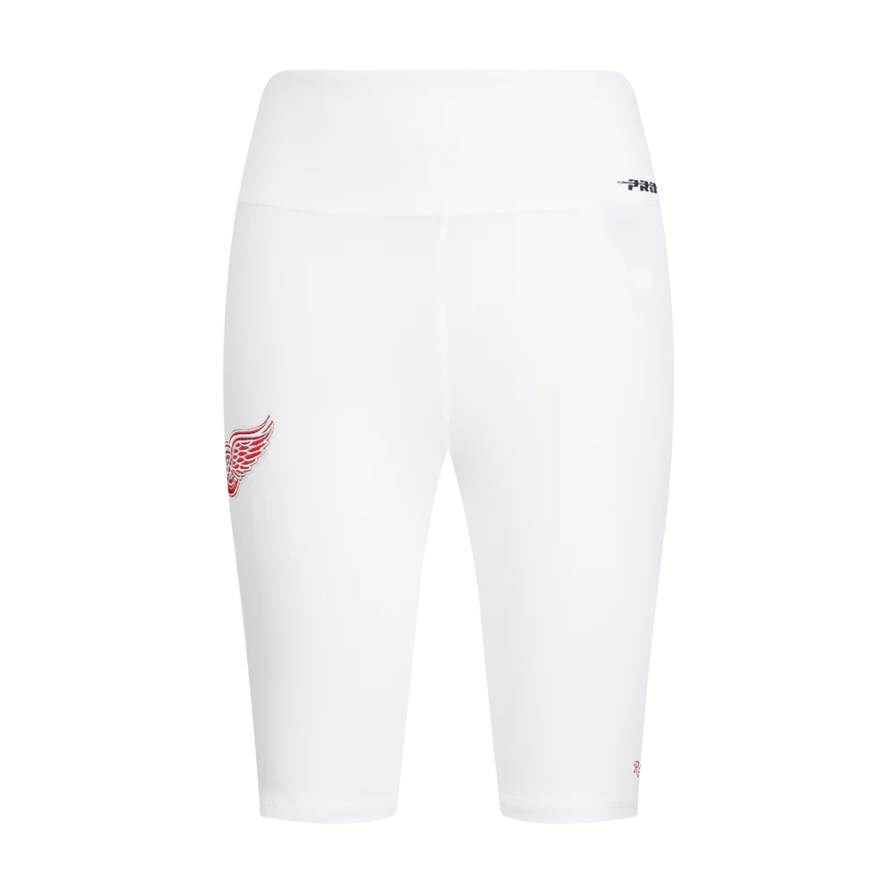 NHL DETROIT RED WINGS CLASSIC WOMEN'S COTTON BIKE SHORT (WHITE) - Image 2
