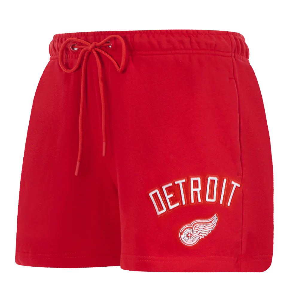 NHL DETROIT RED WINGS CLASSIC WOMEN'S FLEECE SHORT (RED)
