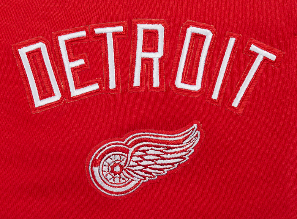 NHL DETROIT RED WINGS CLASSIC WOMEN'S FLEECE SHORT (RED) - Image 5