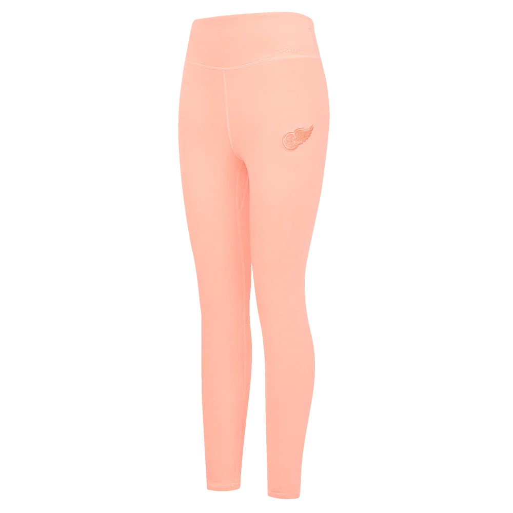 NHL DETROIT RED WINGS NEUTRAL HIGH WAIST JERSEY LEGGING (GUAVA)