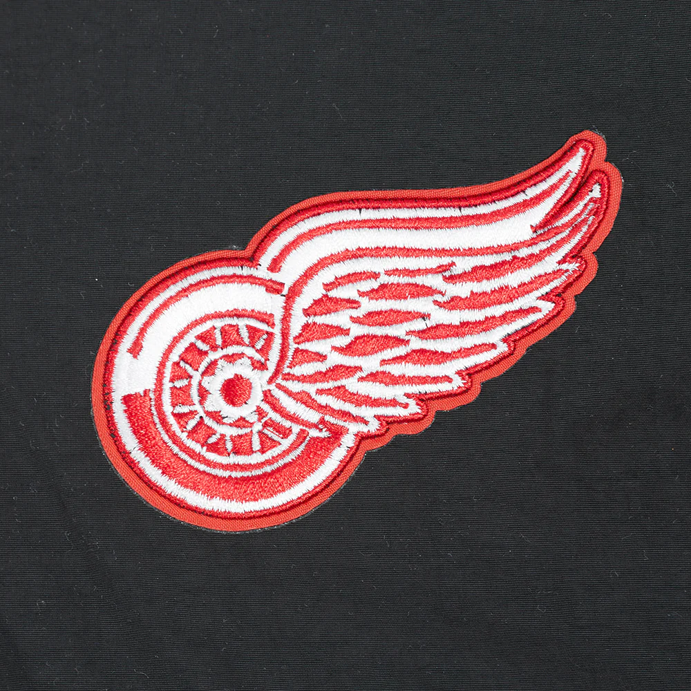 NHL DETROIT RED WINGS CLASSIC WIND WOVEN WOMEN'S 1/2 JACKET (BLACK) - Image 7