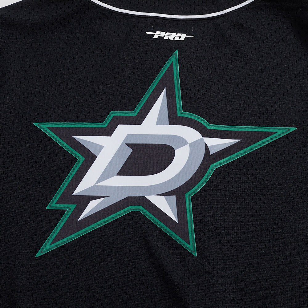 NHL DALLAS STARS CLASSIC MEN'S MESH BUTTON DOWN SHIRT (BLACK) - Image 8