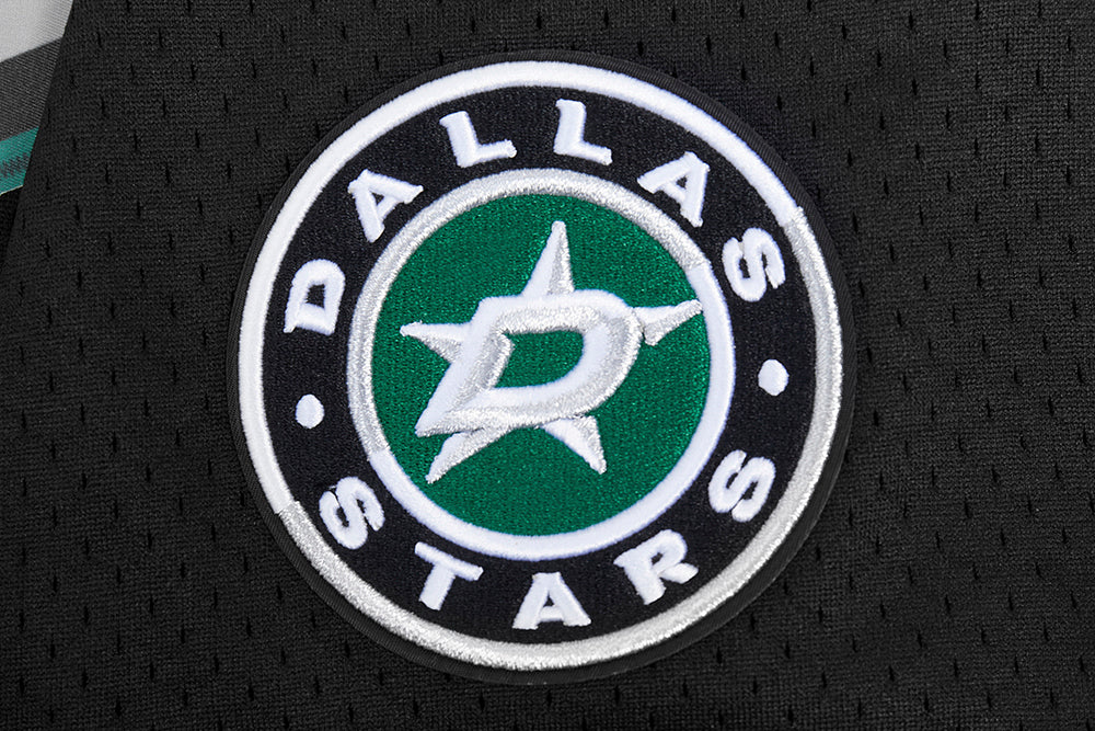 NHL DALLAS STARS SCRIPT TAIL MEN'S MESH BUTTON DOWN SHIRT (BLACK/GRAY) - Image 6