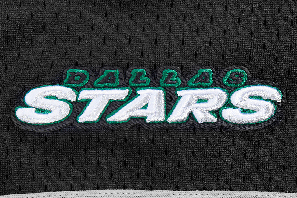 NHL DALLAS STARS SCRIPT TAIL MEN'S MESH BUTTON DOWN SHIRT (BLACK/GRAY) - Image 7