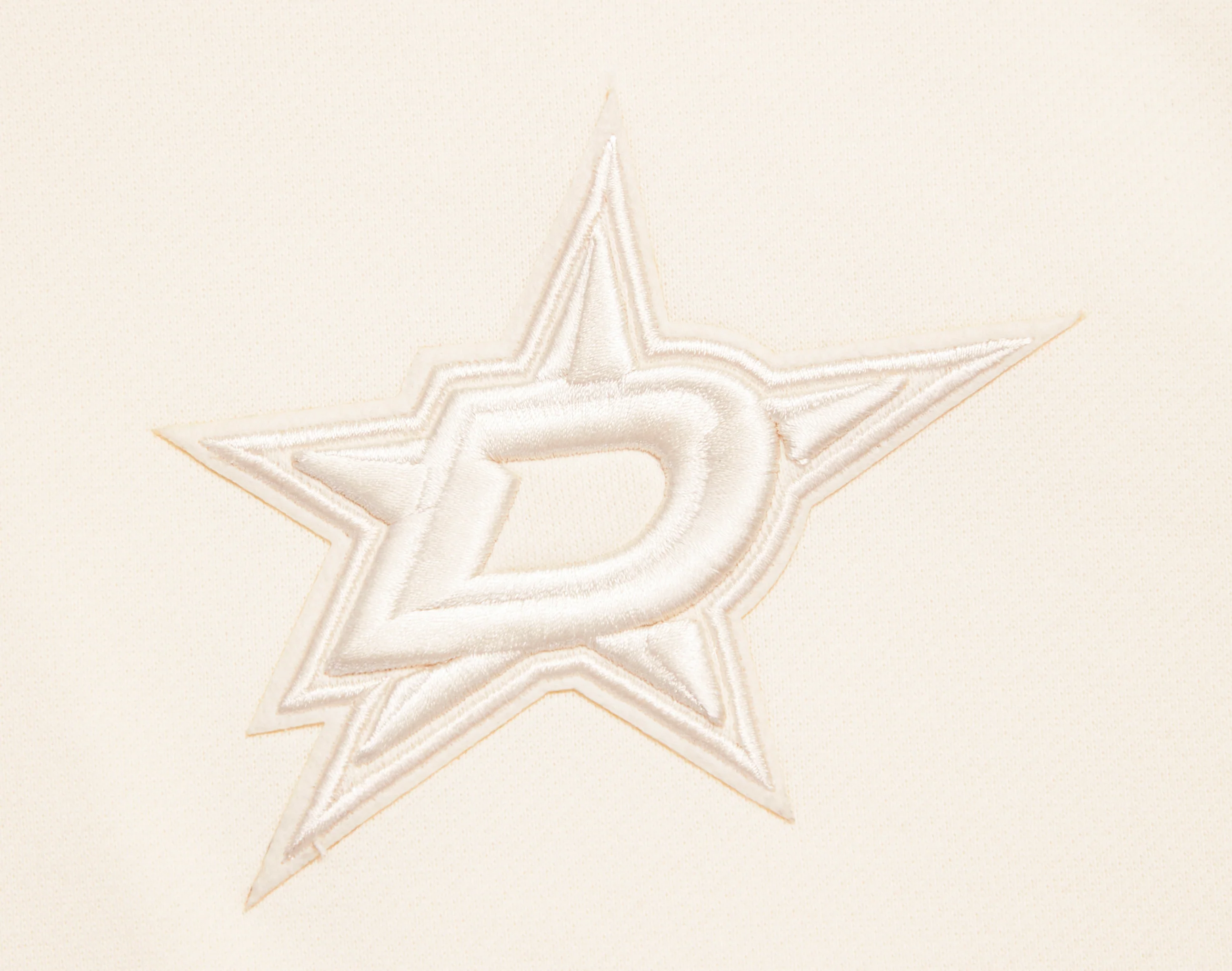 NHL DALLAS STARS NEUTRAL DROP SHOULDER MEN'S PULLOVER HOODIE (EGGSHELL) - Image 6