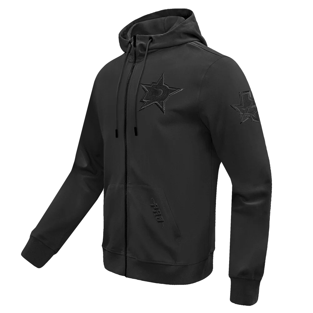 NHL DALLAS STARS TRIPLE BLACK MEN'S DK FZ PO HOODIE (TRIPLE BLACK) - Image 2