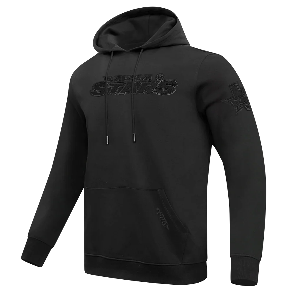 NHL DALLAS STARS TRIPLE BLACK MEN'S DK PO HOODIE (TRIPLE BLACK) - Image 2