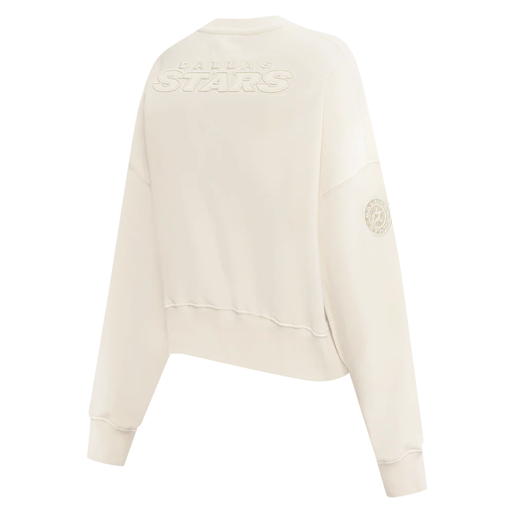 NHL DALLAS STARS NEUTRAL WOMEN'S CREWNECK (EGGSHELL) - Image 4