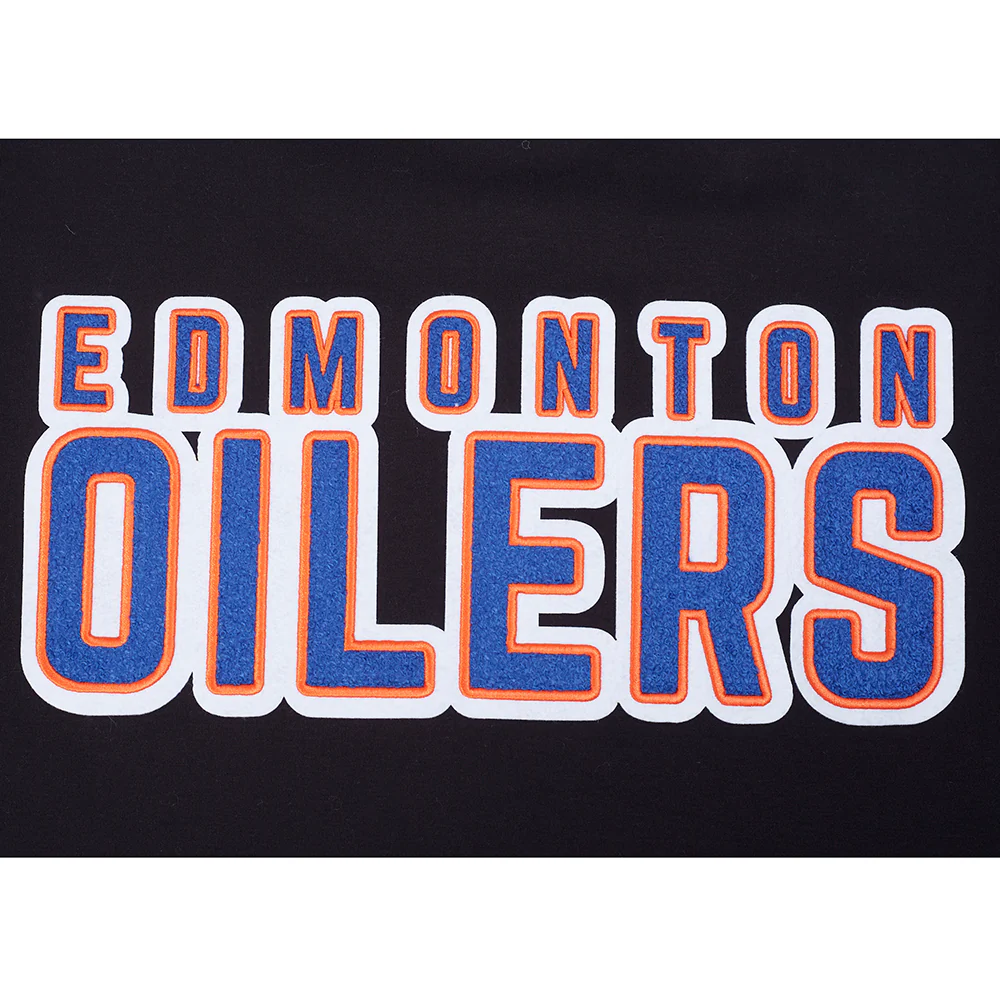 NHL EDMONTON OILERS CLASSIC CHENILLE MEN'S DK TEE (BLACK) - Image 5
