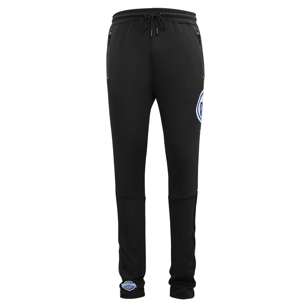 NHL EDMONTON OILERS CLASSIC CHENILLE MEN'S DK TRACK PANT (BLACK) - Image 2