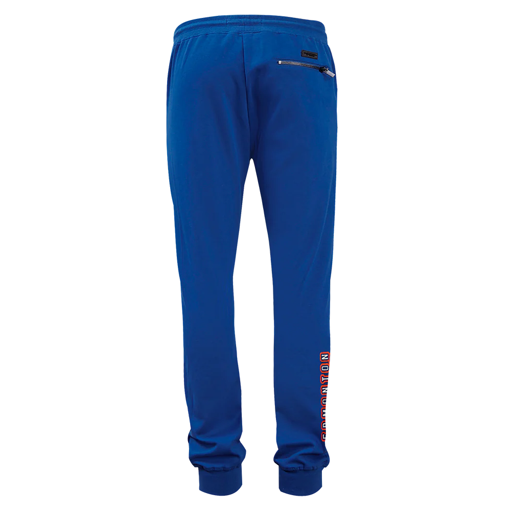 NHL EDMONTON OILERS CLASSIC MEN'S CHENILLE DK JOGGER (DODGER BLUE) - Image 4