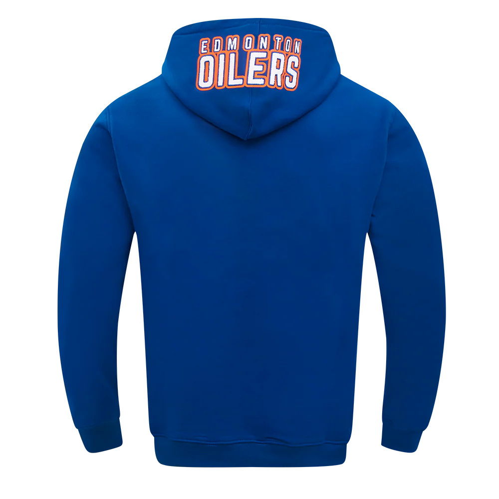 NHL EDMONTON OILERS CLASSIC MEN'S CHENILLE DK PO HOODIE (DODGER BLUE) - Image 3