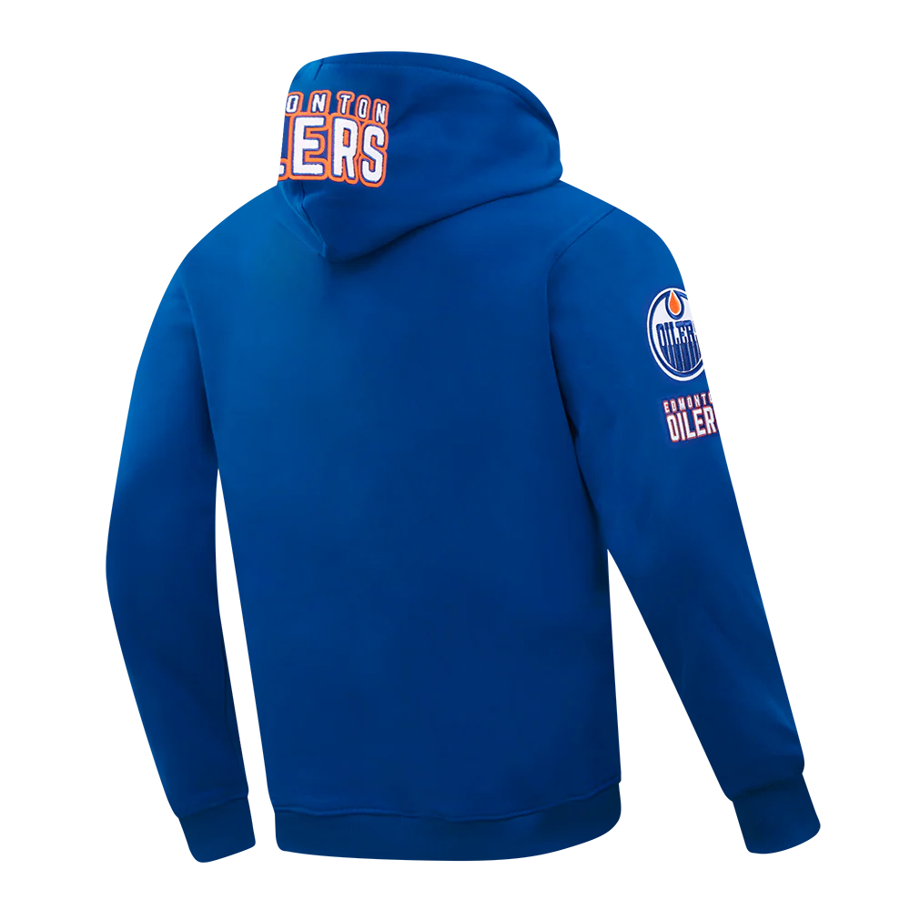 NHL EDMONTON OILERS CLASSIC MEN'S CHENILLE DK PO HOODIE (DODGER BLUE) - Image 4