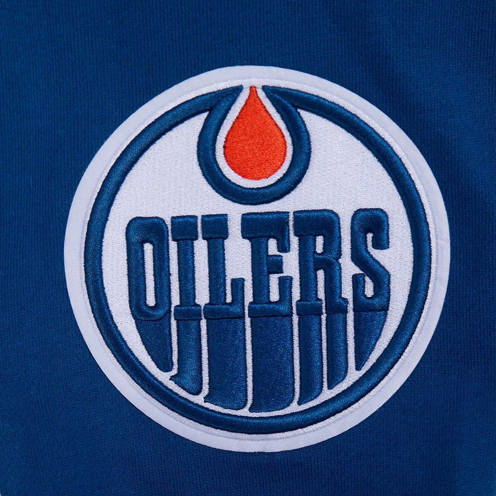 NHL EDMONTON OILERS WINGSPAN MEN'S DROP SHOULDER FLC CREWNECK (DODGER BLUE) - Image 6