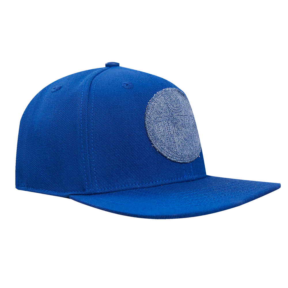 NHL EDMONTON OILERS VARSITY BLUES WOOL SNAPBACK HAT (DODGER BLUE) - Image 2