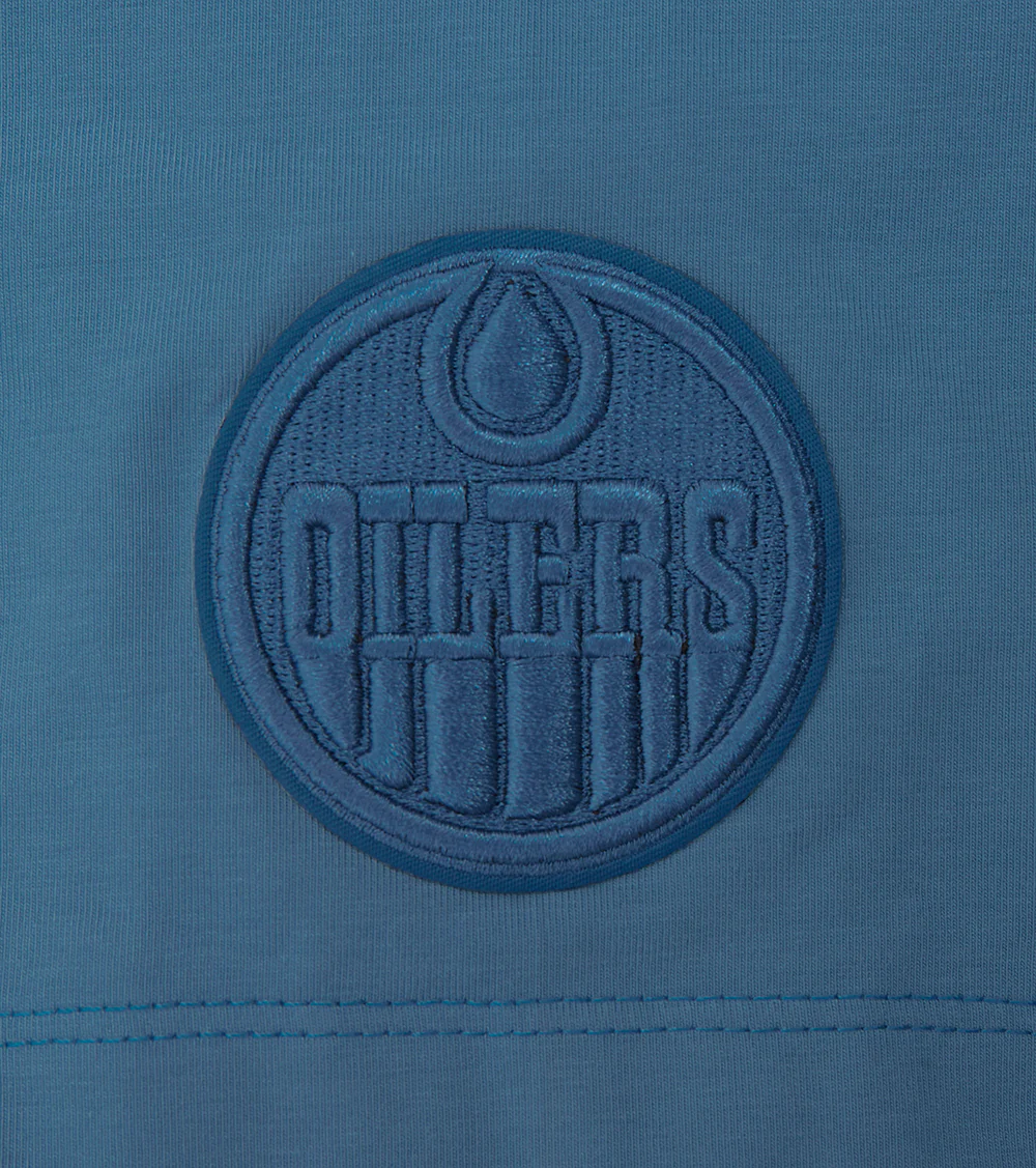 NHL EDMONTON OILERS NEUTRAL SINGLE JERSEY BOXY TEE (STEEL BLUE) - Image 6
