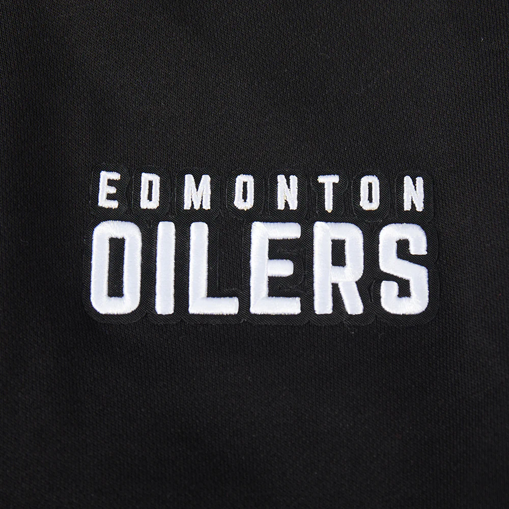 NHL EDMONTON OILERS CLASSIC WOMEN'S FLC CREWNECK (BLACK) - Image 7