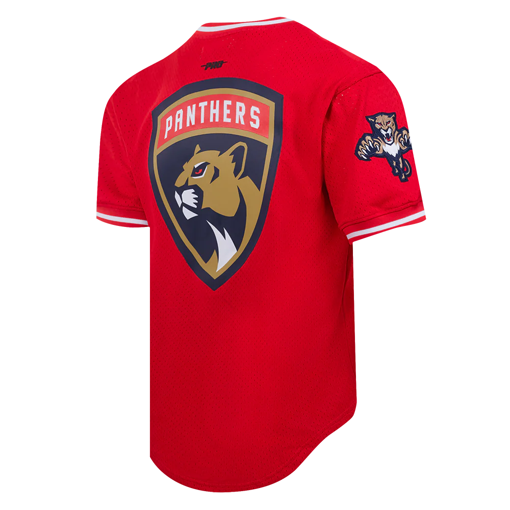 NHL FLORIDA PANTHERS CLASSIC MESH MEN'S TEE (RED) - Image 4