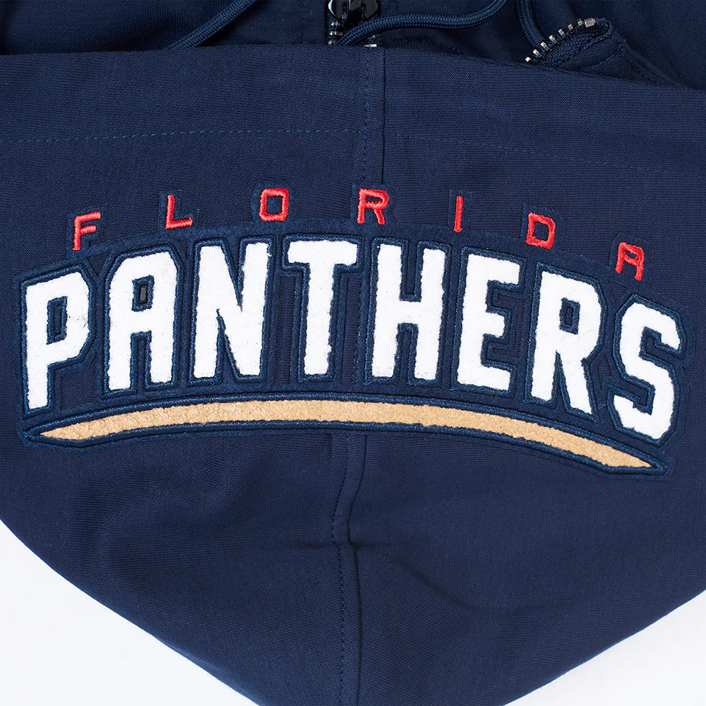 NHL FLORIDA PANTHERS CLASSIC CHENILLE MEN'S DK FZ PO HOODIE (MIDNIGHT NAVY) - Image 8