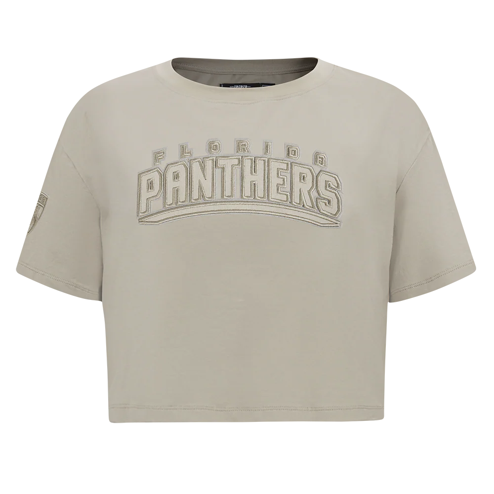 NHL FLORIDA PANTHERS NEUTRAL WOMEN'S SJ BOXY TEE (TAUPE)