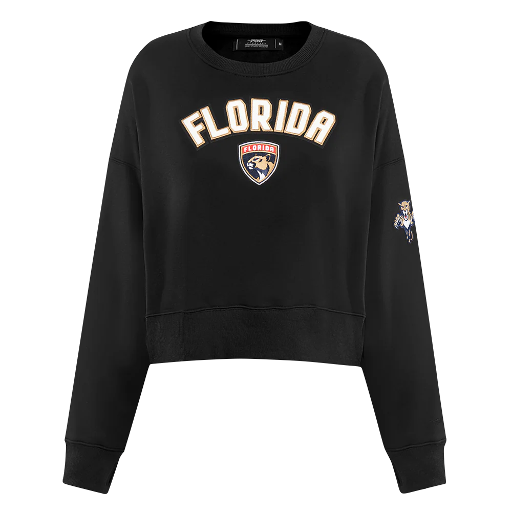 NHL FLORIDA PANTHERS CLASSIC WOMEN'S FLC CREWNECK (BLACK)
