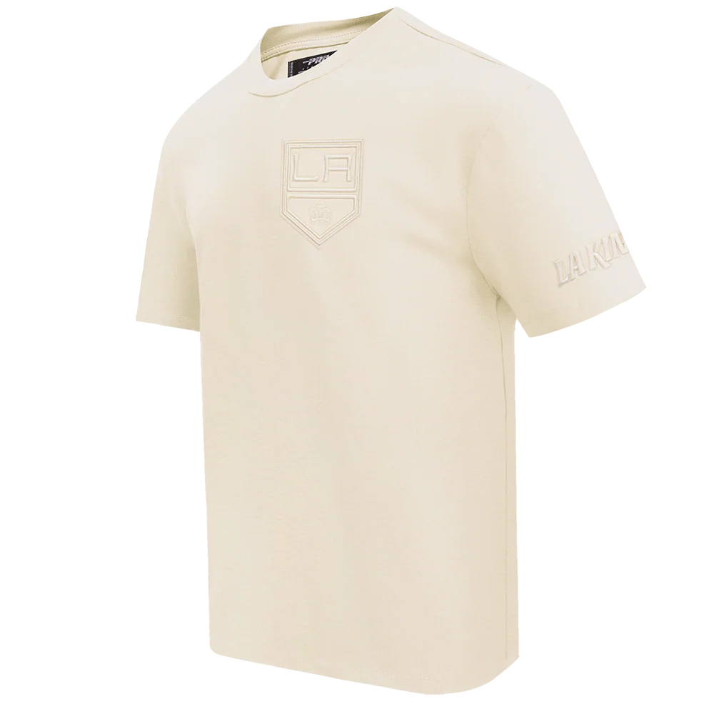 NHL LOS ANGELES KINGS NEUTRAL COTTON JERSEY DROP SHOULDER TEE (EGGSHELL) - Image 2