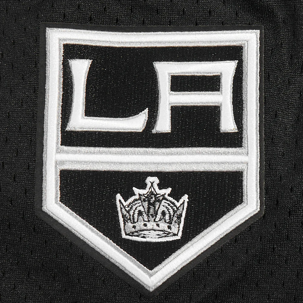 NHL LOS ANGELES KINGS CLASSIC MEN'S MESH BUTTON DOWN JERSEY (BLACK) - Image 6