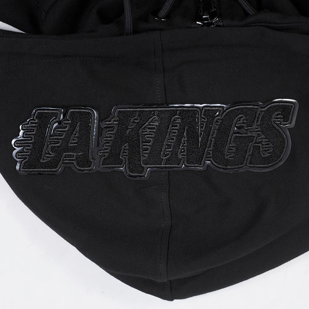 NHL LOS ANGELES KINGS TRIPLE BLACK MEN'S DK FZ PO HOODIE (TRIPLE BLACK) - Image 8