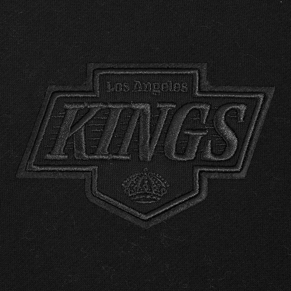 NHL LOS ANGELES KINGS NEUTRAL MEN'S NEUTRAL DROP SHOULDER FLC PO HO (BLACK) - Image 7