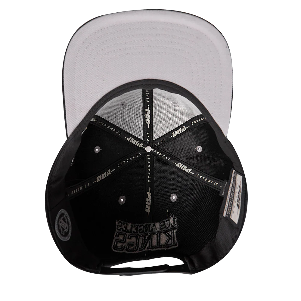 NHL LOS ANGELES KINGS RETRO CLASSIC UNISEX WORDMARK LOGO WOOL SNAPBACK (BLACK) - Image 6
