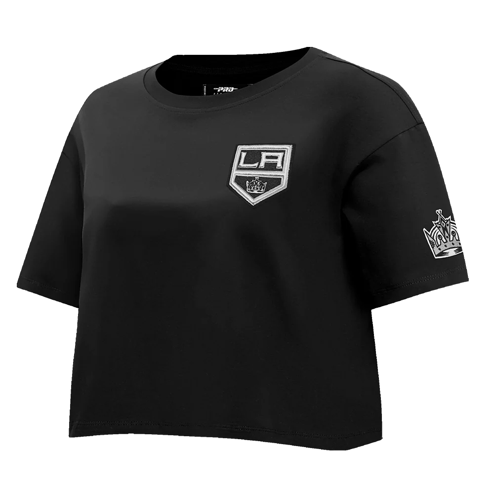 NHL LOS ANGELES KINGS CLASSIC WOMEN'S BOXY TEE (BLACK)