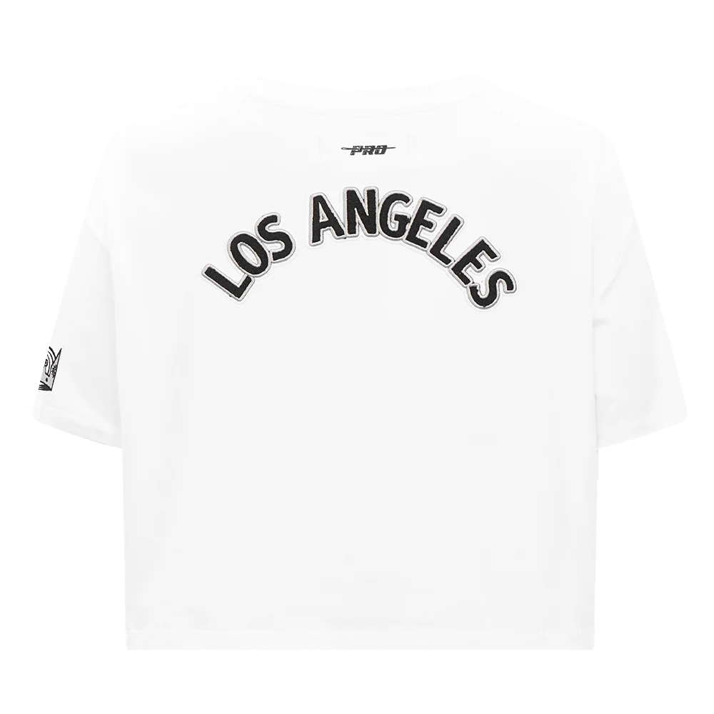 NHL LOS ANGELES KINGS CLASSIC WOMEN'S BOXY TEE (WHITE) - Image 3