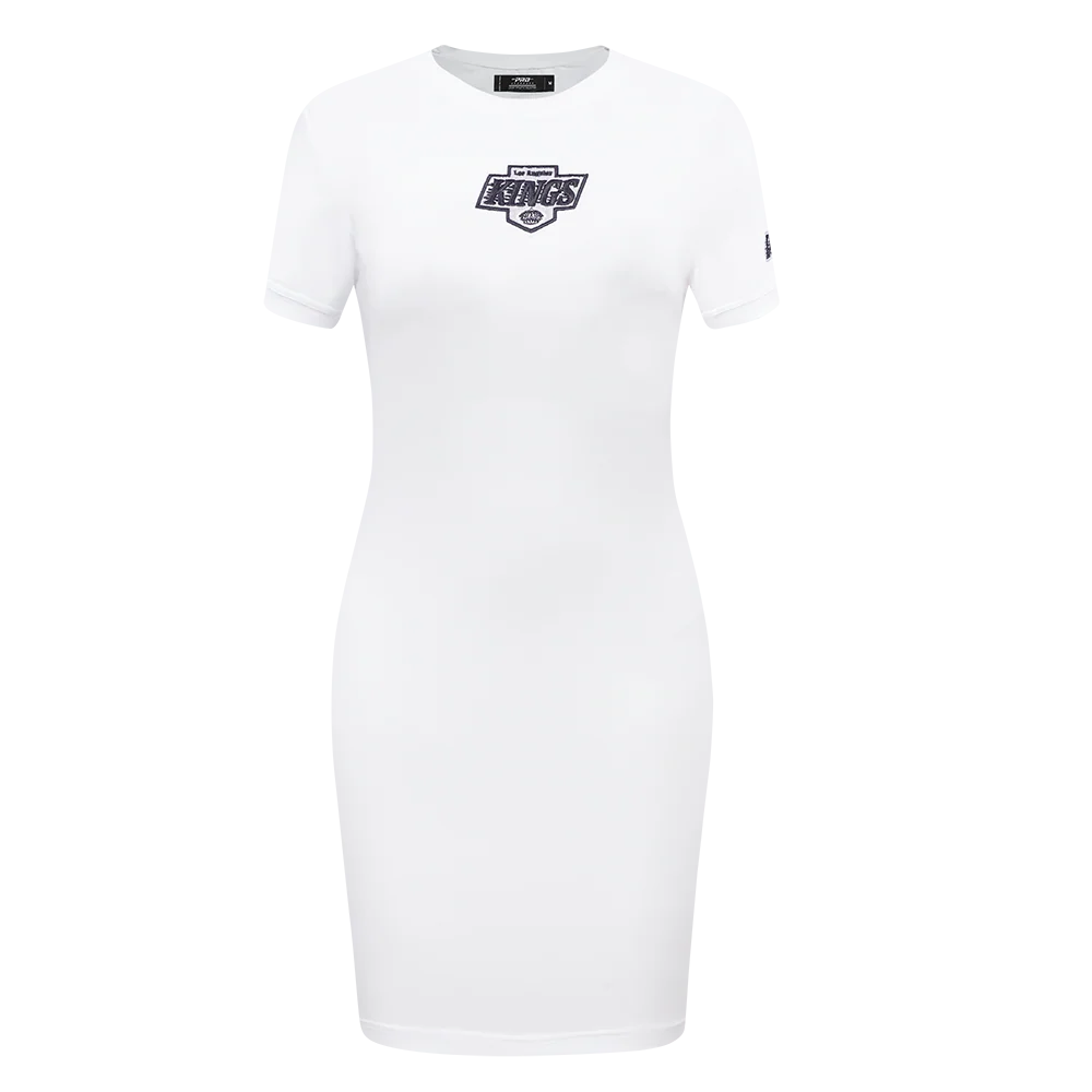 NHL LOS ANGELES KINGS CLASSIC WOMEN'S BODYCON DRESS (WHITE)