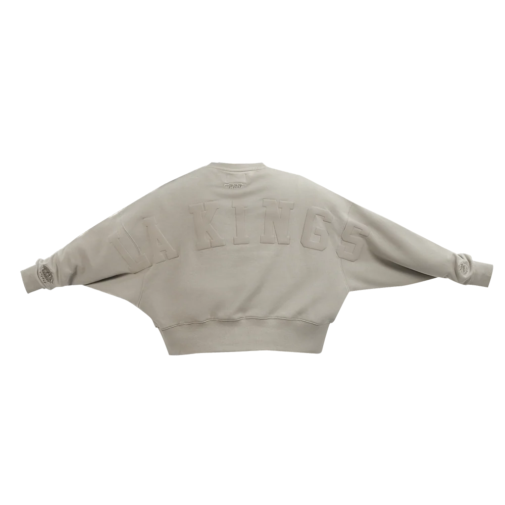 LOS ANGELES KINGS WINGSPAN WOMEN'S FLC CREWNECK (TAUPE) - Image 5