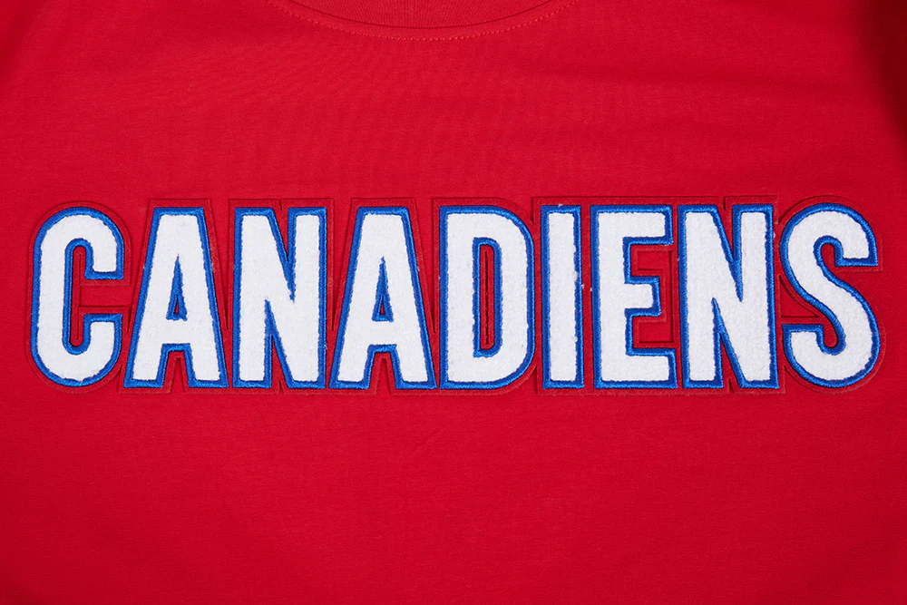 NHL MONTRÉAL CANADIENS CLASSIC CHENILLE MEN'S TEE (RED) - Image 5