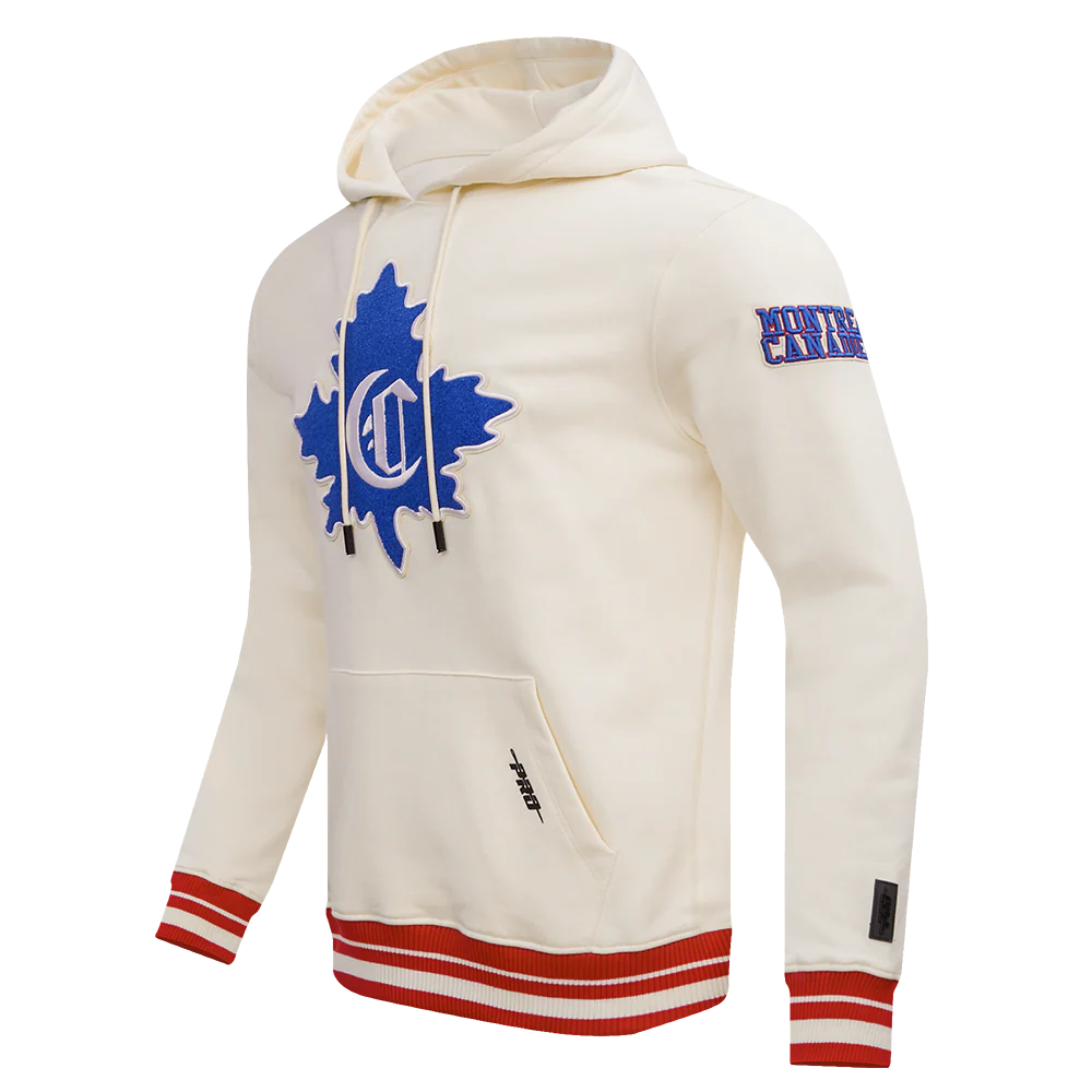 NHL MONTRÉAL CANADIENS RETRO CLASSIC MEN'S PULLOVER HOODIE (EGGSHELL/ RED) - Image 9
