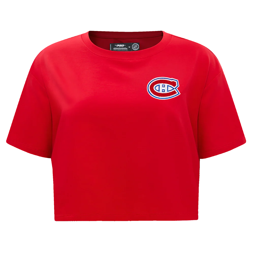 NHL MONTRÉAL CANADIENS CLASSIC WOMEN'S SINGLE JERSEY BOXY TEE (RED)