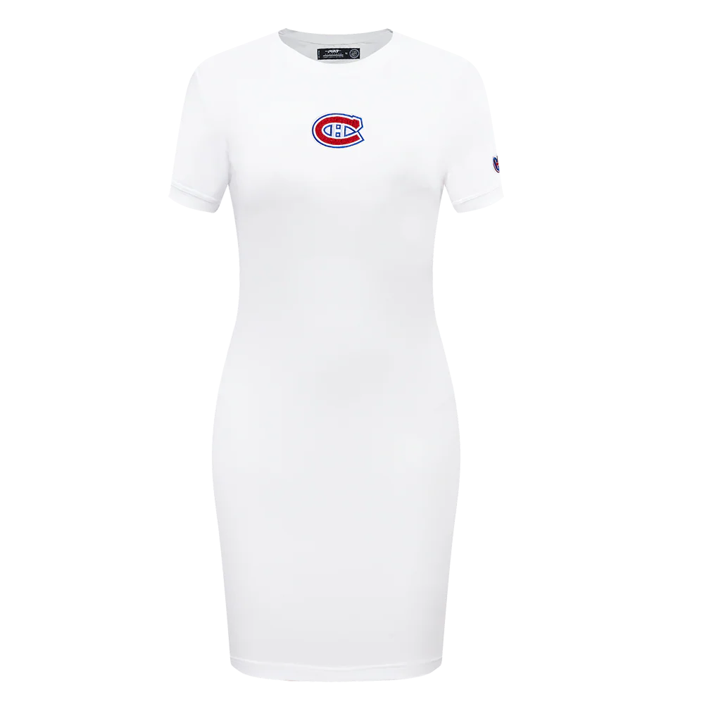 NHL MONTRÉAL CANADIENS CLASSIC WOMEN'S BODYCON DRESS (WHITE)