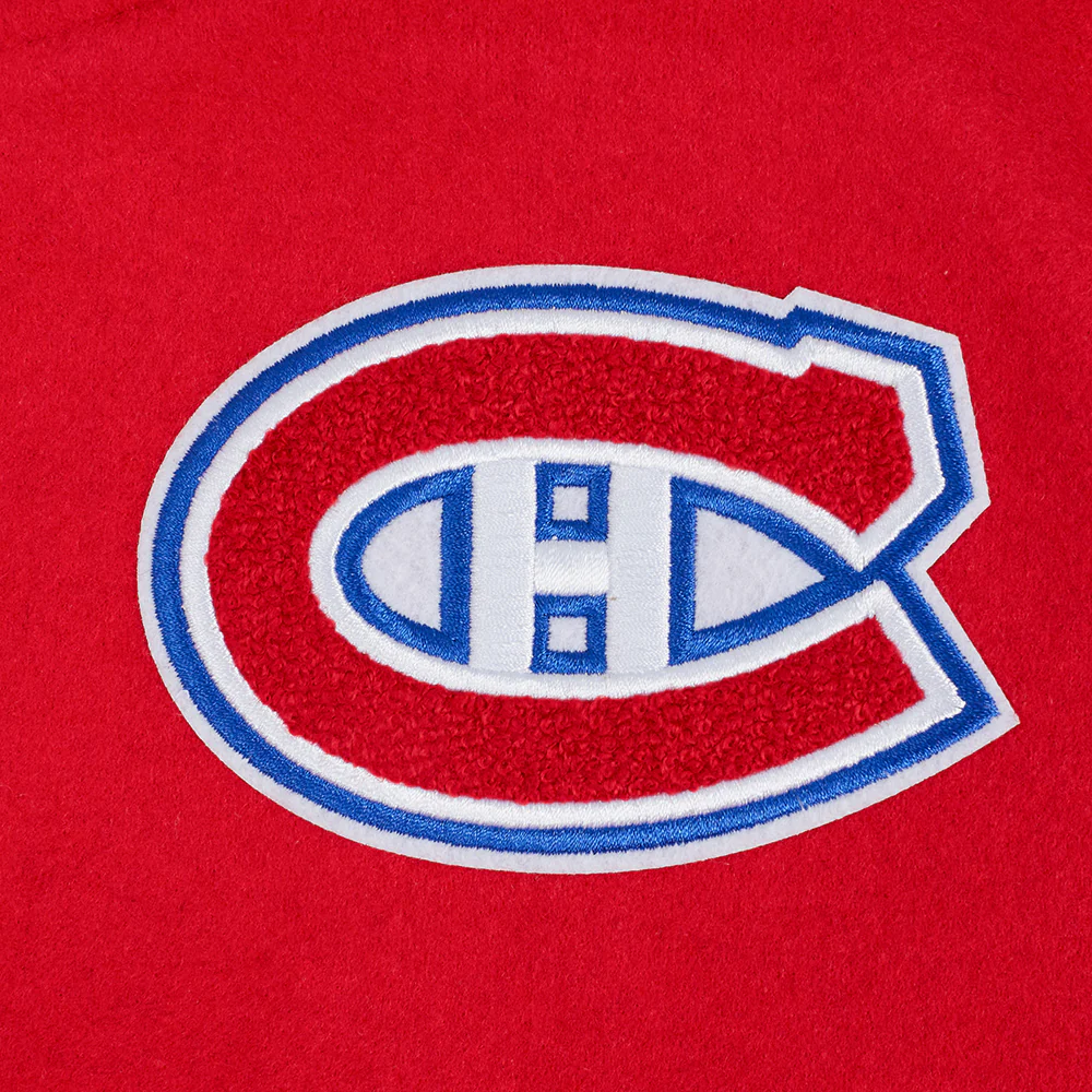 NHL MONTRÉAL CANADIENS CLASSIC WOMEN'S WOOL VARSITY JACKET (RED/WHITE) - Image 6